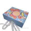 luxury pink gold stand mooncake jewelry boxes packaging